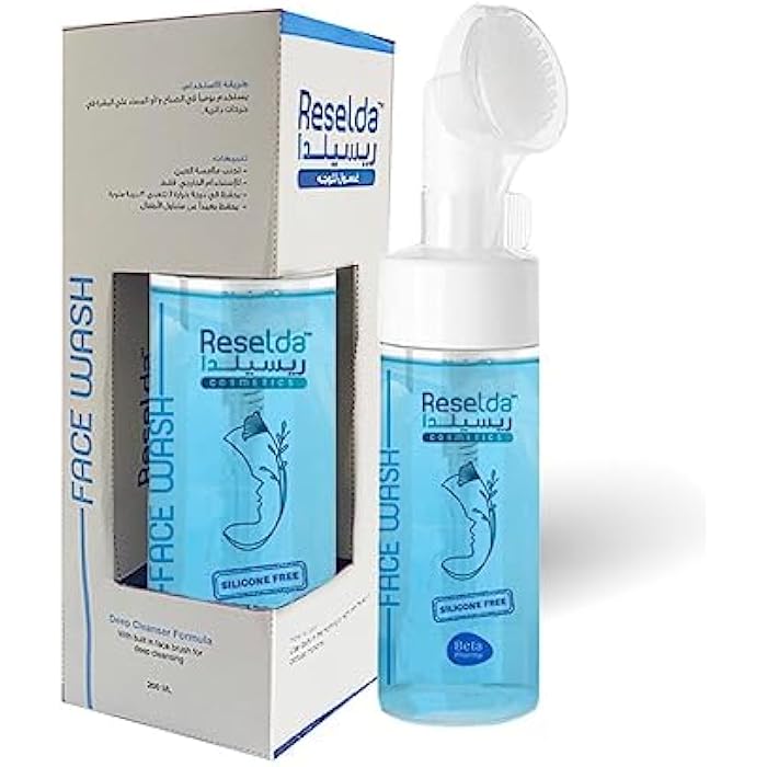 Reselda Cleansing Foam Acne Foaming Cleanser | Makeup Remover and Daily Face Wash | Brightening Facial Cleanser With Vitamin C with Brush Pump (200ml) 1pc - Image 1